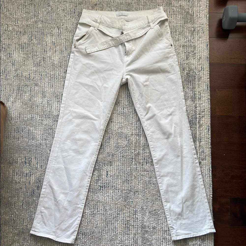7 For All Mankind Cream Boot Cut Jeans Classic Style